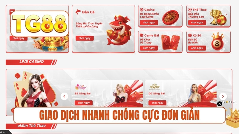 Giao dịch nhanh chóng cực đơn giản
